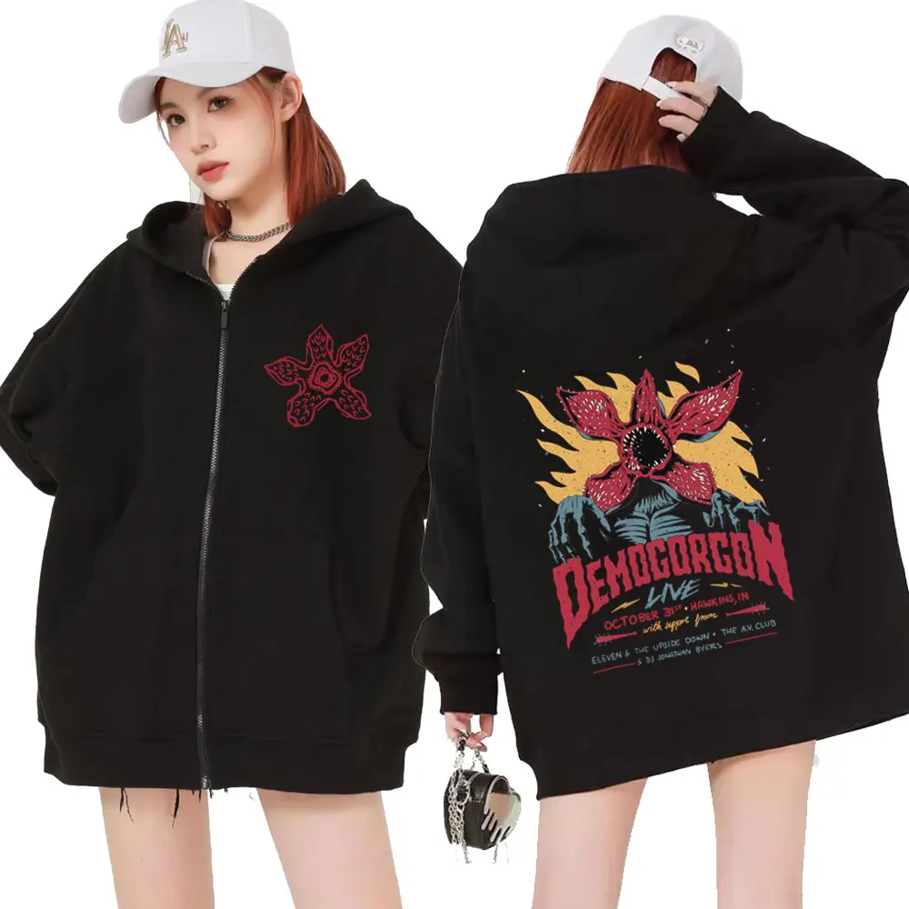 Plant Parent Hoodie - เสื้อฮู้ดซิป Eddie Munson The Demogorgon ลาย