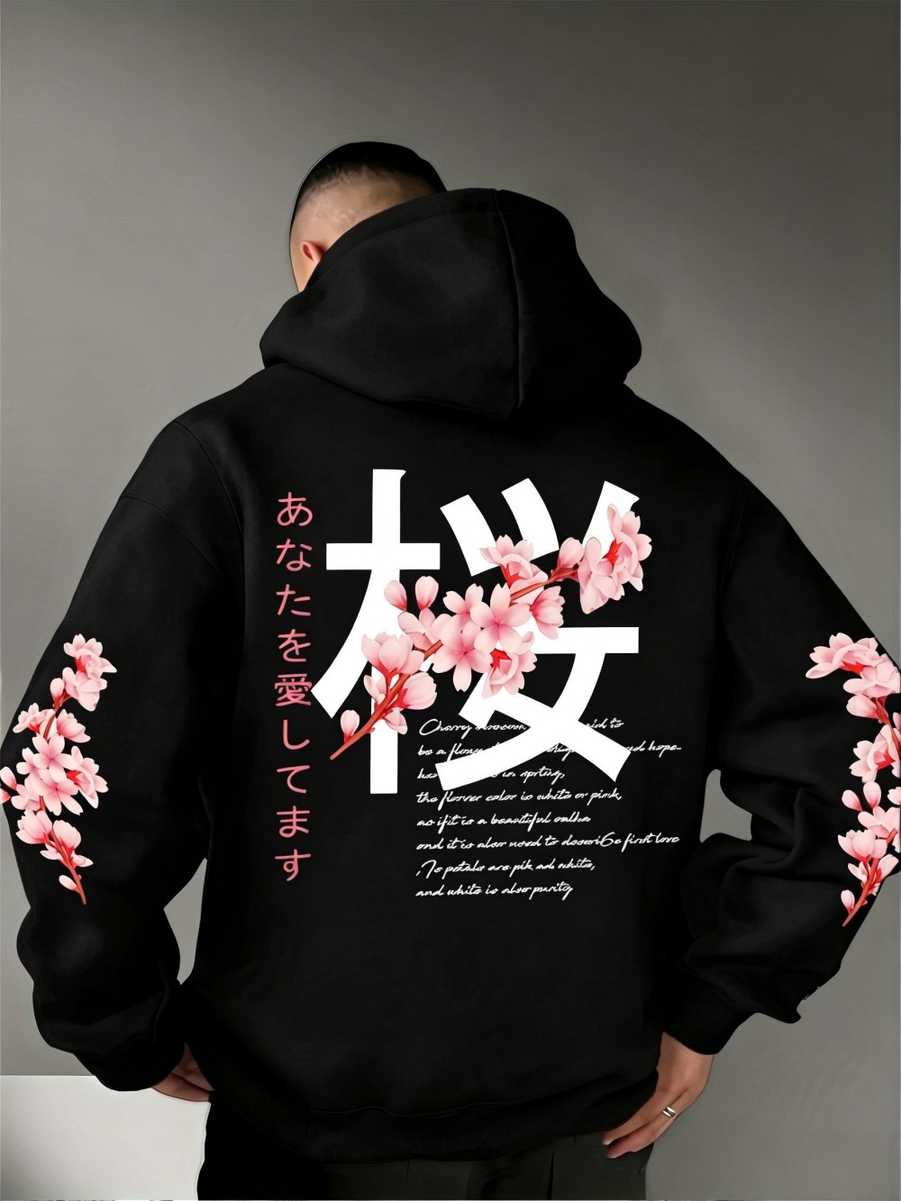 Plant Parent Hoodie - เสื้อฮู้ดผู้ชายสไตล์ยุโรปและอเมริกันลายพิมพ์ดอกไม้และตัวอักษรแบบเรโทรสำหรับฤดูใบไม้ร่วง ผ้ายืดหยุ่นเล็กน้อย สวมใส่สบาย เหมาะสำหรับกิจกรรมกลางแจ้งและสตรีทแฟชั่น