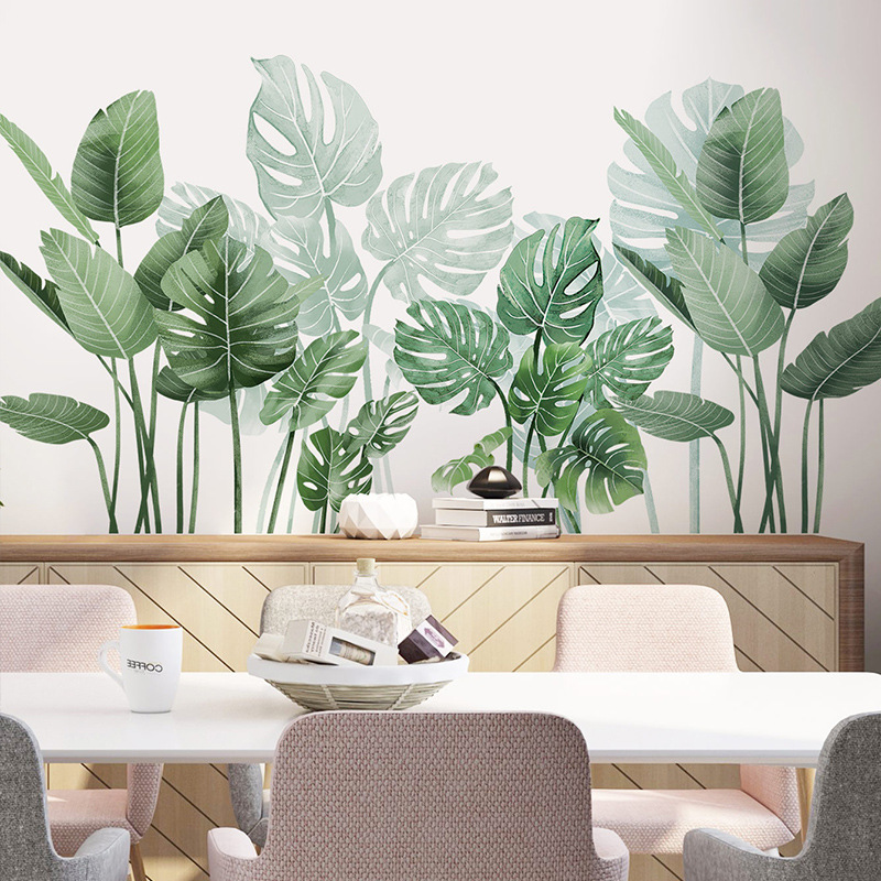 สติกเกอร์ติดผนังไวนิลต้นไม้ตกแ - Monstera Thai Constellation บทวิจารณ์และราคา
