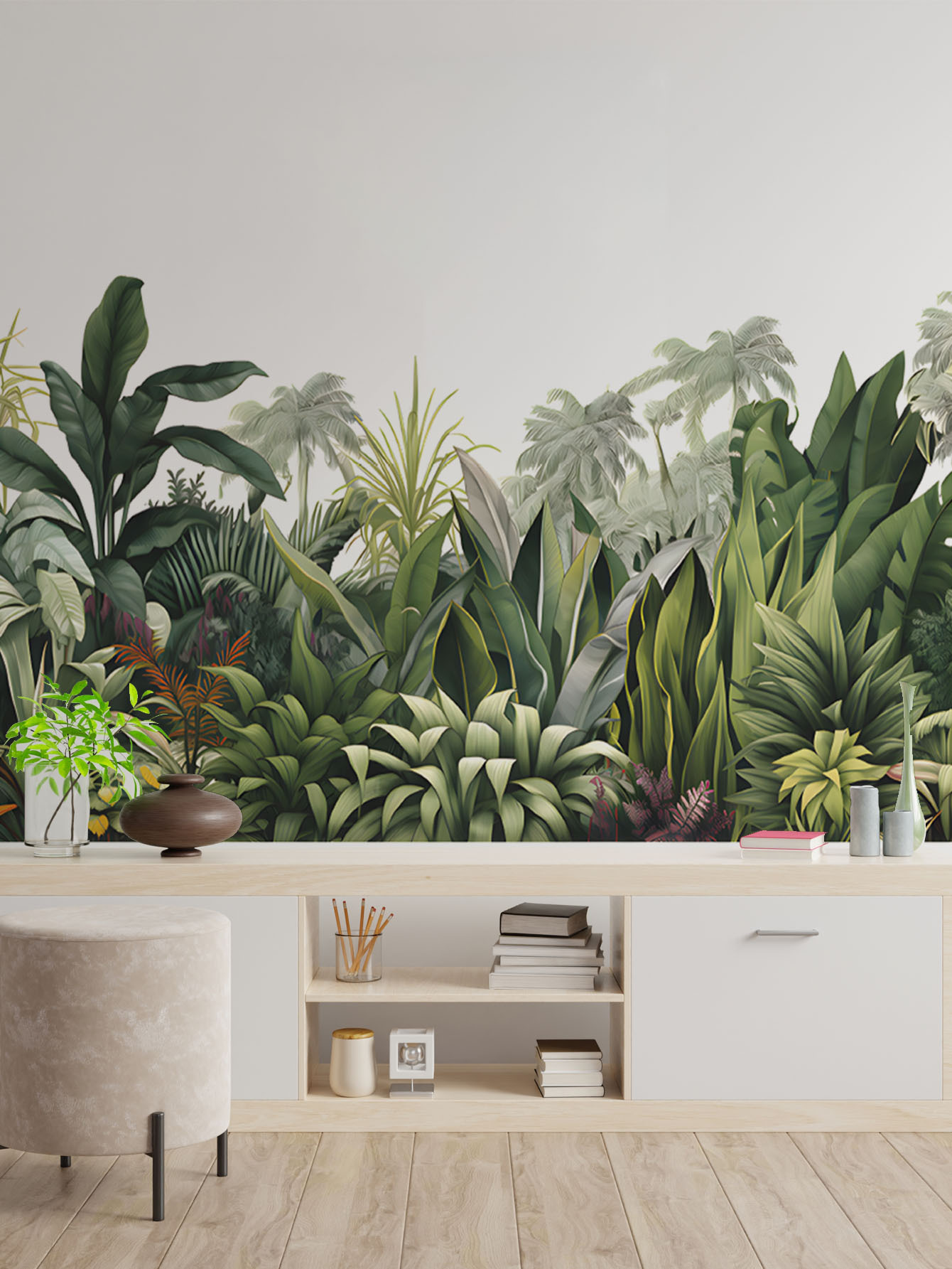 สติ๊กเกอร์ติดผนังลายต้นไม้เขตร - Monstera Thai Constellation บทวิจารณ์และราคา