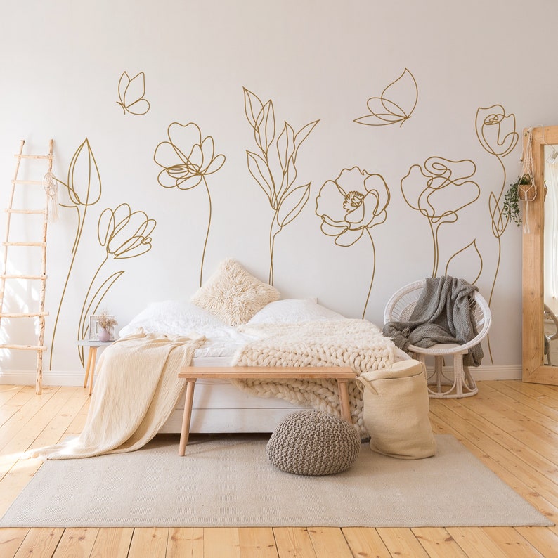 สติ๊กเกอร์ติดผนังลายดอกไม้ผีเส - Monstera Thai Constellation บทวิจารณ์และราคา