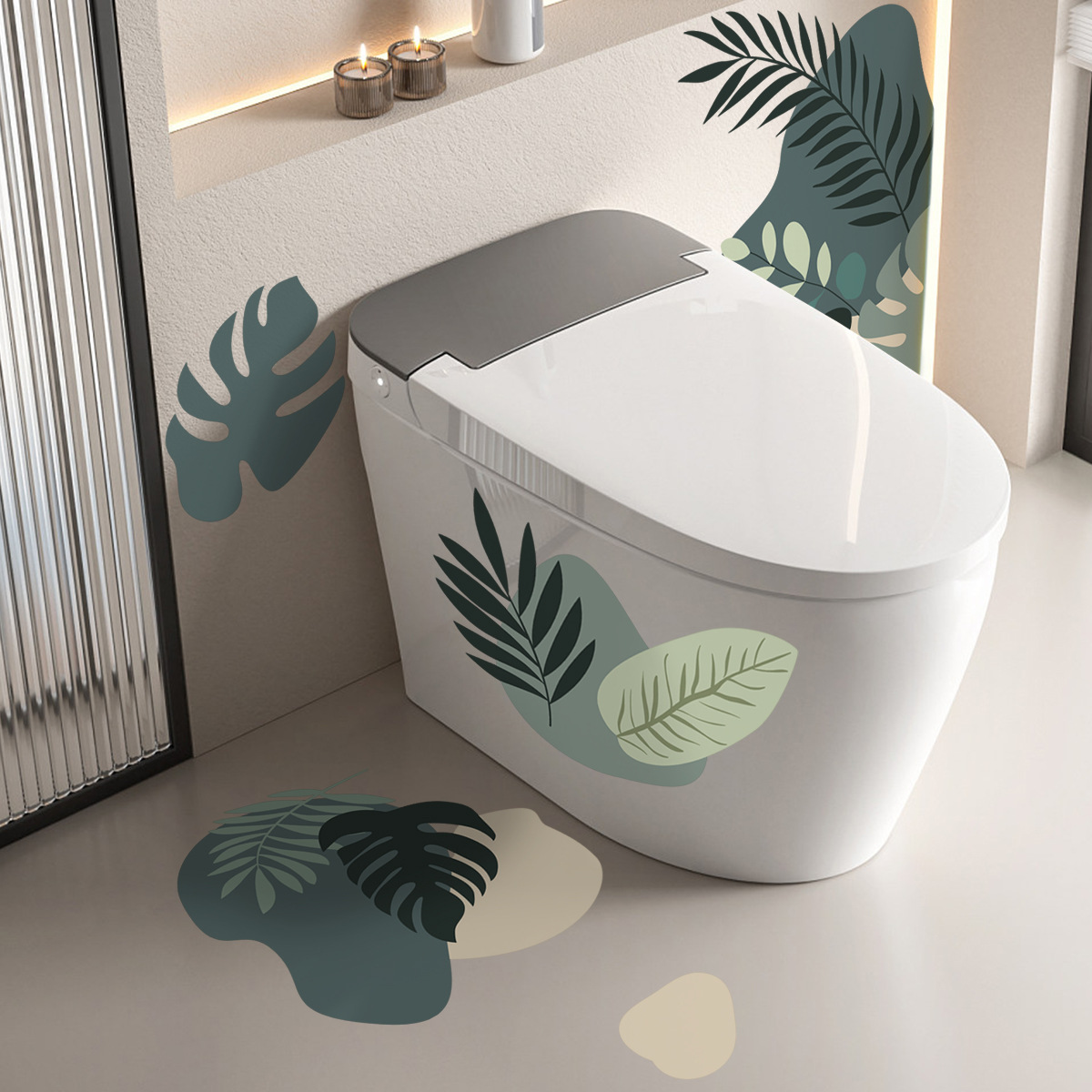 สติ๊กเกอร์ติดผนังลายใบไม้สีเขี - Monstera Thai Constellation บทวิจารณ์และราคา